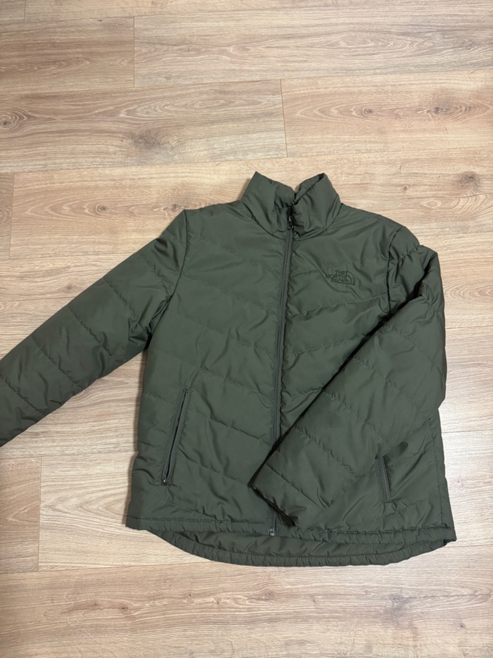 The North Face Olive Green Women's Puffer Jacket